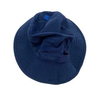Coolibar UPF Youth S/M Blue Traveler Outdoor Fishing Hiking Surfs Up Bucket Hat
